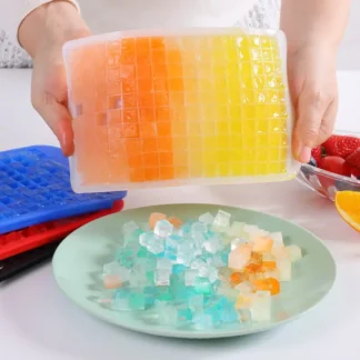 with the Premium 160‑Grid Silicone Ice Cube Tray by WIZLUXEHOME